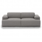 Muuto - Connect Soft Sofa 2-Sitzer Configuration 1 Re-wool 128
