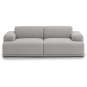 Muuto - Connect Soft Sofa 2-Sitzer Configuration 1 Clay 12
