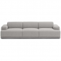 Muuto - Connect Soft Sofa 3-Sitzer Configuration 1 Clay 12