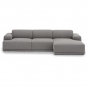 Muuto - Connect Soft Sofa 3-Sitzer Configuration 2 Re-wool 128