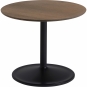 Muuto - Soft Beistelltisch  Ø48 cm H40 / Eiche massiv, geräuchtert