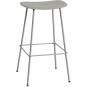 Muuto - Fiber Barhocker Recyceltes Plastik Grau / Grau
