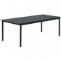 Muuto - Linear Steel Tisch 220 x 90 cm Anthrazit Schwarz