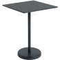Muuto - Linear Steel Café Tisch Quadratisch H 95 cm Schwarz
