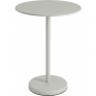 Muuto - Linear Steel Café Tisch Rund H 95 cm Grau
