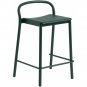Muuto - Linear Steel Barhocker H 65 cm Dunkelgrün