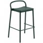 Muuto - Linear Steel Barhocker H 75 cm Dunkelgrün
