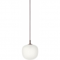 Muuto - Rime Pendelleuchte Ø18 cm Tiefrot