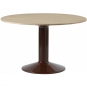 Muuto - Midst Esstisch Ø120 cm Eiche geölt / Dunkelrot