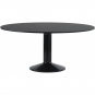 Muuto - Midst Esstisch Ø160 cm Linoleum Schwarz / Schwarz