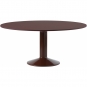 Muuto - Midst Esstisch Ø160 cm Linoleum Dunkelrot / Dunkelrot