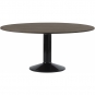 Muuto - Midst Esstisch Ø160 cm Eiche dunkel geölt / Schwarz