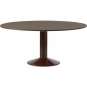 Muuto - Midst Esstisch Ø160 cm Eiche dunkel geölt / Dunkelrot