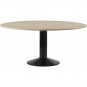 Muuto - Midst Esstisch Ø160 cm Eiche geölt / Schwarz