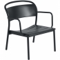 Muuto - Linear Steel Lounge Stuhl Anthrazit Schwarz