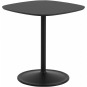 Muuto - Soft Café Tisch 70x70 cm niedrig Nanolaminat Schwarz / Schwarz