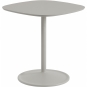 Muuto - Soft Café Tisch 70x70 cm niedrig Linoleum Grau / Grau