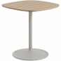 Muuto - Soft Café Tisch 70x70 cm niedrig Eiche geölt / Grau