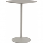 Muuto - Soft Café Tisch 70x70 cm hoch Linoleum Grau / Grau