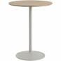 Muuto - Soft Café Tisch Ø75 cm Eiche geölt / Grau