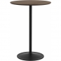 Muuto - Soft Café Tisch Ø75 cm hoch Eiche dunkel geölt / Schwarz