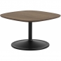 Muuto - Soft Couchtisch 70x70 cm Eiche dunkel geölt / Schwarz