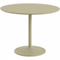 Muuto - Soft Tisch Ø95 cm niedrig Laminat Beige-Grün / Beige-Grün