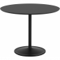 Muuto - Soft Tisch Ø95 cm niedrig Nanolaminat Schwarz / Schwarz