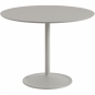 Muuto - Soft Tisch Ø95 cm niedrig Linoleum Grau / Grau