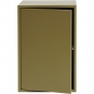 Muuto - Stacked Regal mit Tür L Braun Grün