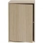 Muuto - Stacked Regal mit Tür L Eiche