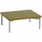 Muuto - Stacked Podium mit Rohrgestell 43.5x35 cm | Braun Grün / Grau