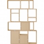Muuto - Stacked Storage System Bücherregal Konfiguration 2 Eiche