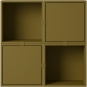 Muuto - Stacked Storage System Flur Regal Konfiguration 4 Braun Grün