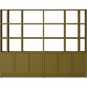 Muuto - Stacked Storage System Büroregal Konfiguration 2 Braun Grün