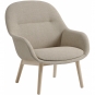 Muuto - Fiber Lounge Sessel mit Holzgestell Ecriture 240 / Eiche