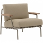 Muuto - Settle Lounge Stuhl Ribbed Wave 5 / Taupe