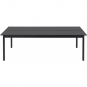 Muuto - Linear System Tisch 110 cm Schwarzes Nanolaminat/Schwarz