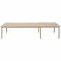 Muuto - Linear System Tisch 110 cm Configuration 1 Eiche/Eiche