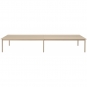 Muuto - Linear System Tisch 110 cm Configuration 2 Eiche/Eiche