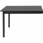 Muuto - Linear System Endmodul Tisch 110 cm 120 cm | Schwarzes Nanolaminat/Schwarz