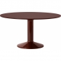 Muuto - Midst Esstisch Ø140 cm Linoleum Dunkelrot / Dunkelrot