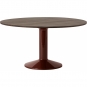 Muuto - Midst Esstisch Ø140 cm Eiche dunkel geölt / Dunkelrot