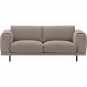 Muuto - Rest Sofa 2-Sitzer mit Metallgestell Hearth 6 / Schwarz