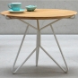 Jan Kurtz - Triad Beistelltisch Ø50cm, H40cm | Eiche | Weiß