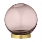 AYTM - Globe Vase Rose / Gold / Ø21xH21 cm