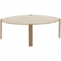AYTM - Tribus Couchtisch Oval Sand hell / Travertin