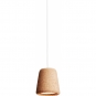 New Works - Material Pendelleuchte Naturkork (mit weißer Kordel)