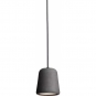 New Works - Material Pendelleuchte Dunkelgrauer Beton (mit schwarzer Schnur)