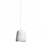 New Works - Material Pendelleuchte Weißer Marmor (mit weißer Kordel)